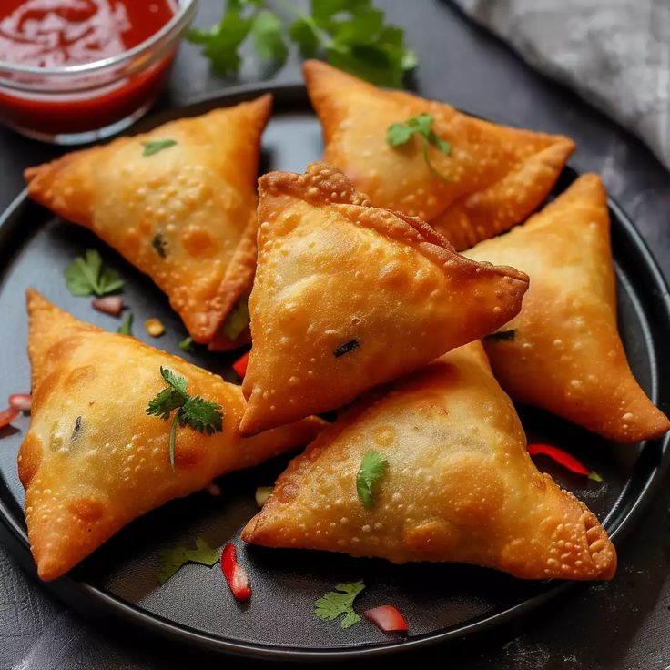 Chicken samosas,