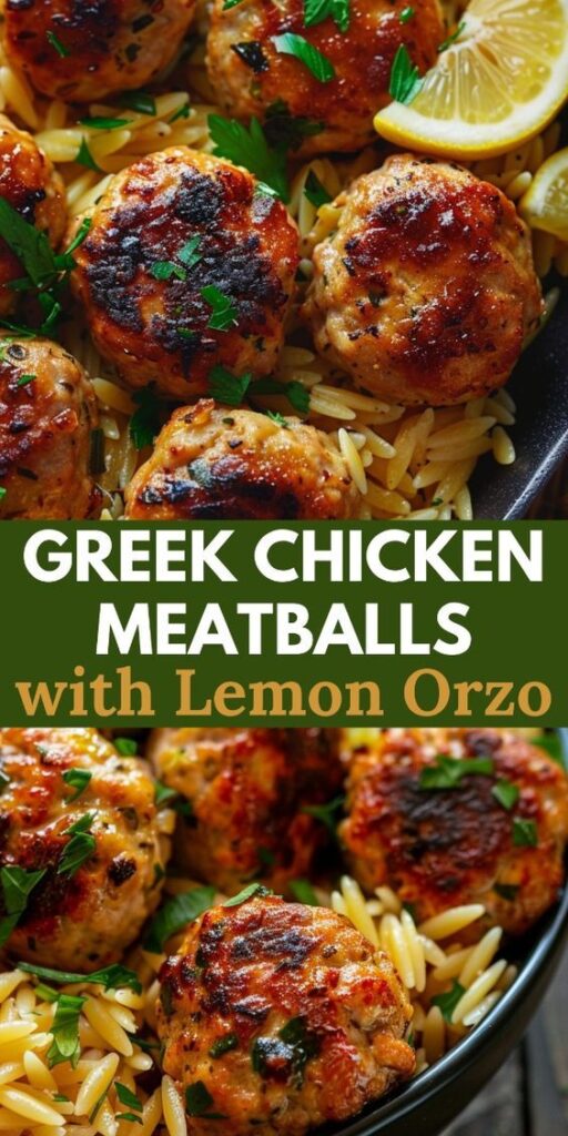 Greek chicken meatballs